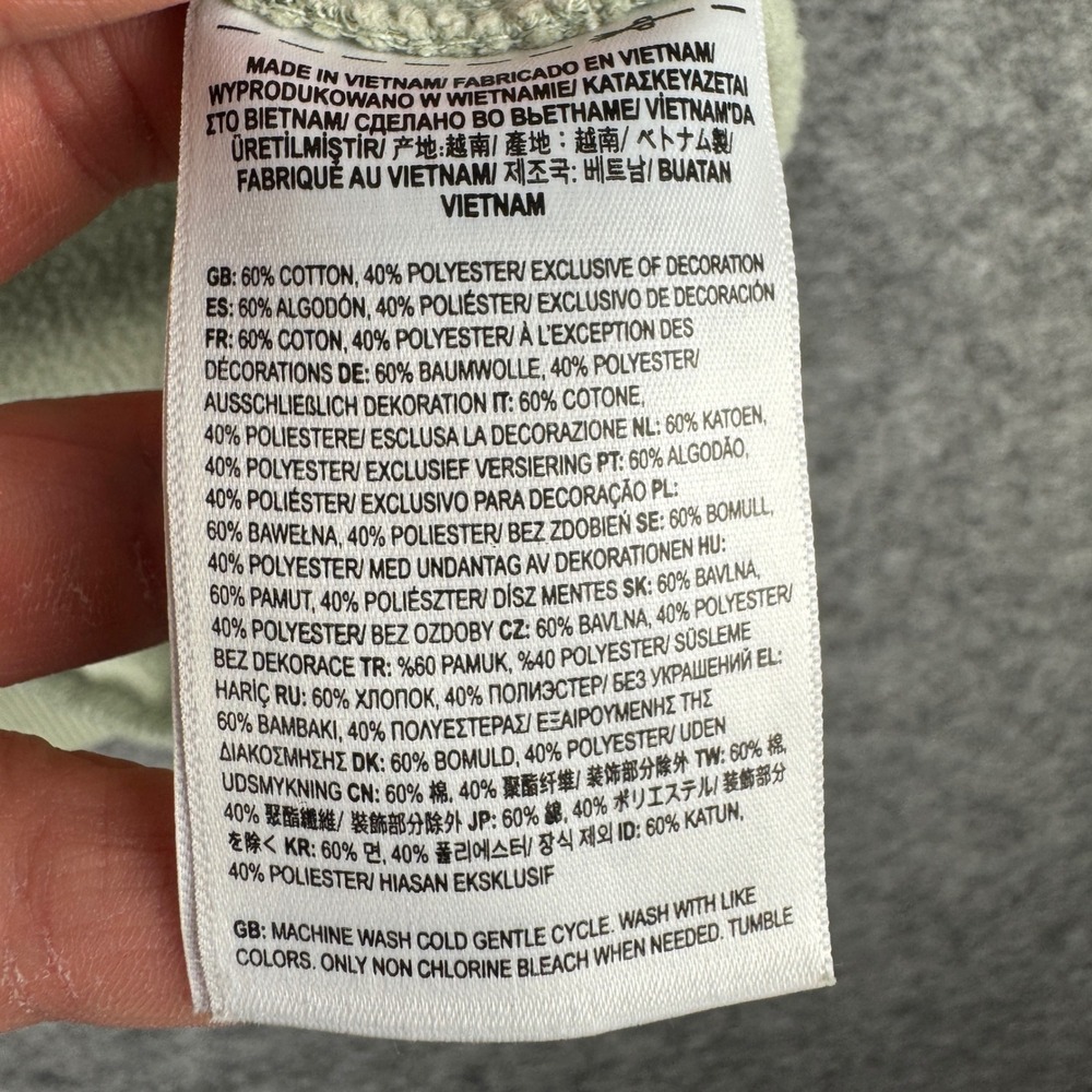 Vans Sage Green Floral Hooded Sweatshirt - Picture 5 of 8